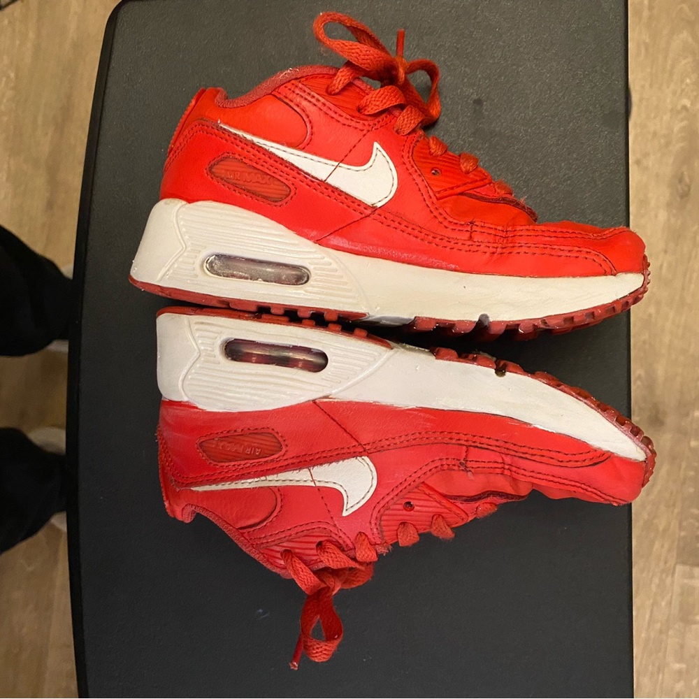 Nike Air Max Red and White Sneakers